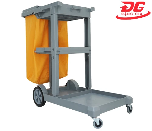 Hình ảnh sản phẩm Xe đẩy dọn vệ sinh 3 tầng