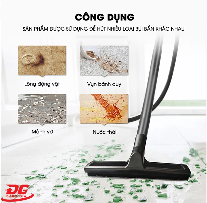 Ứng dụng đa dạng của máy hút bụi Kumisai KMS 80-3