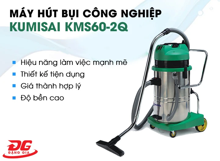 Máy hút bụi công nghiệp Kumisai KMS60-2Q chính hãng