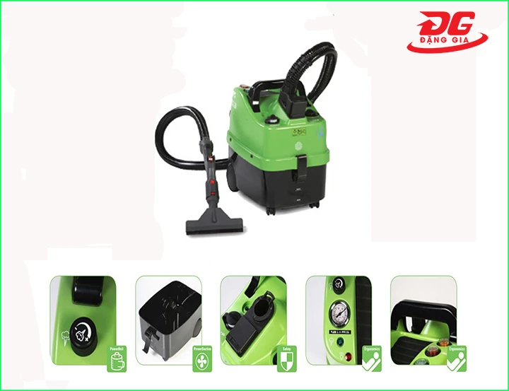 Máy dọn nhà bằng hơi nước nóng IPC SG30P sở hữu thiết kế gọn gàng