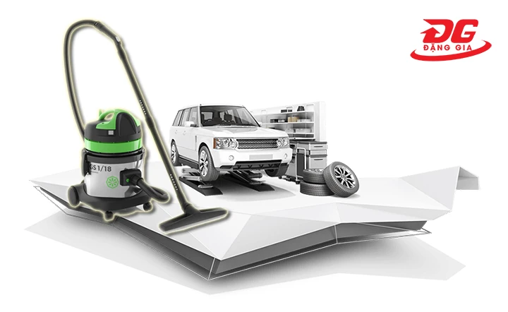 Máy hút bụi GS 1/18 W&D phù hợp với yêu cầu vệ sinh tại tiệm rửa xe ô tô