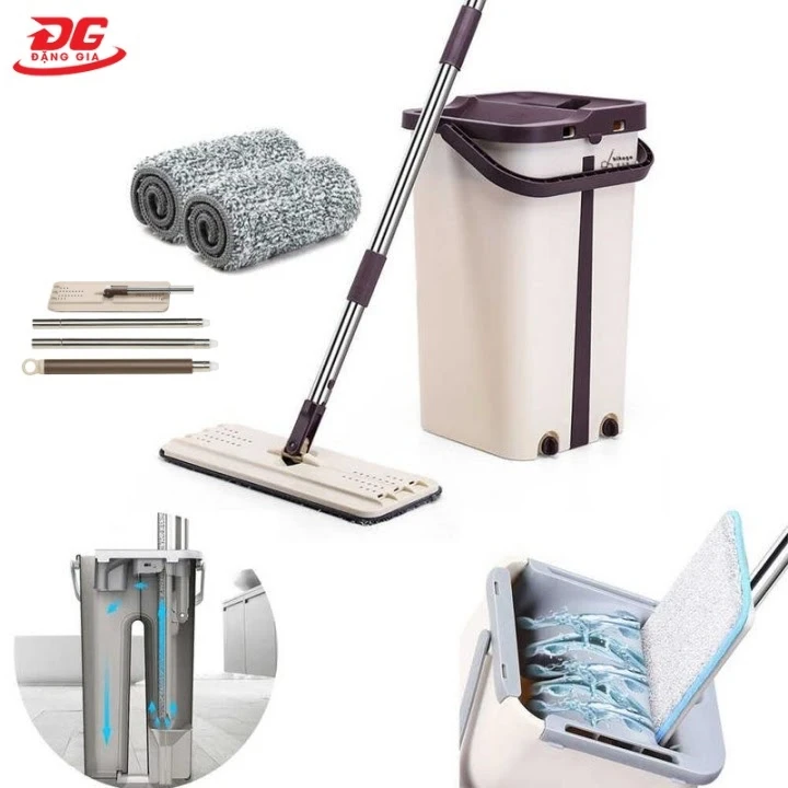 cấu tạo cây lau nhà 2 ngăn tự vắt
