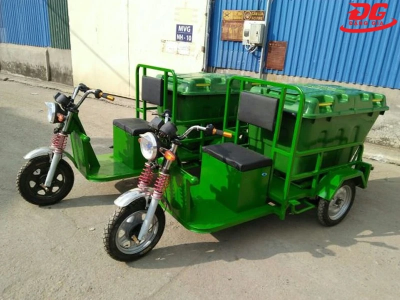 Xe điện gom rác không gây ra tiếng ồn lớn, thân thiện với môi trường