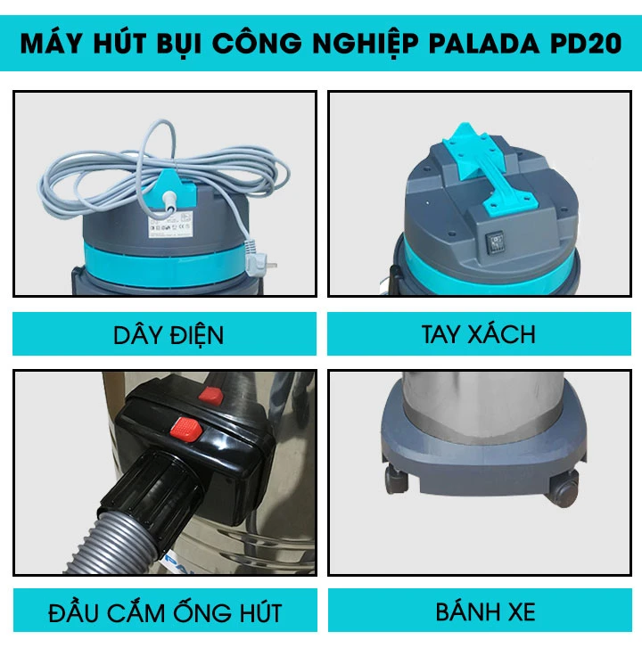 Thiết kế các chi tiết máy hút bụi palada PD20