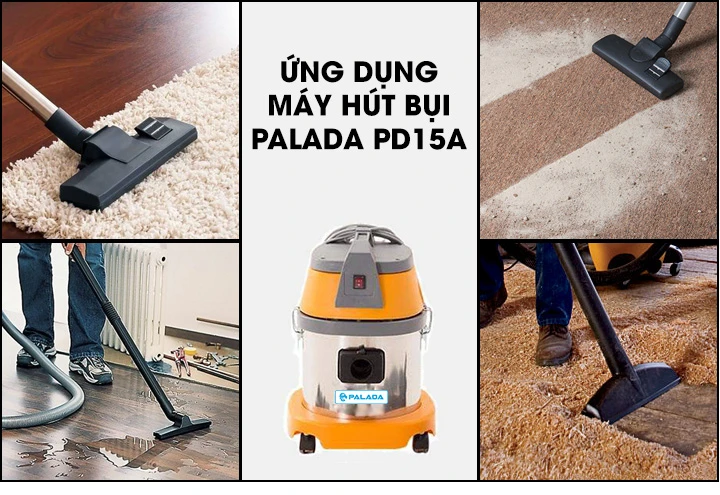 Ứng dụng đa dạng của máy hút bụi công nghiệp palada PD15A