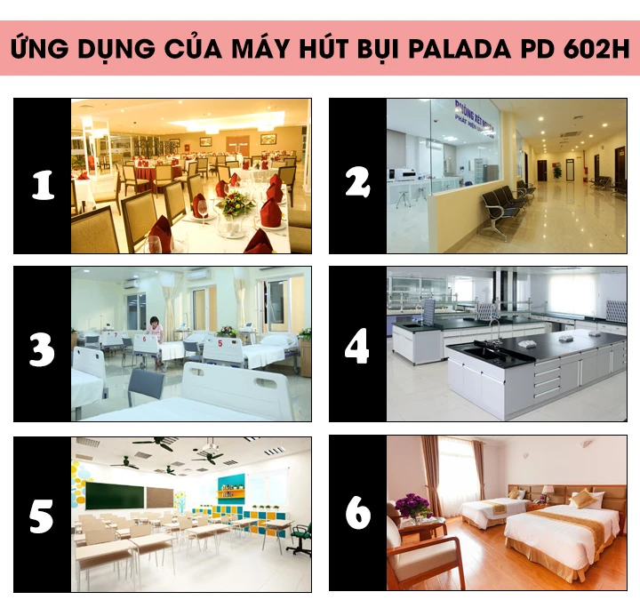 Ứng dụng đa dạng của máy hút bụi nhà xưởng Palada PD602H
