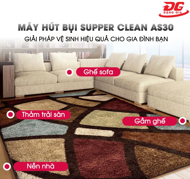 Tính năng nổi bật của máy hút bụi công suất cao AS30