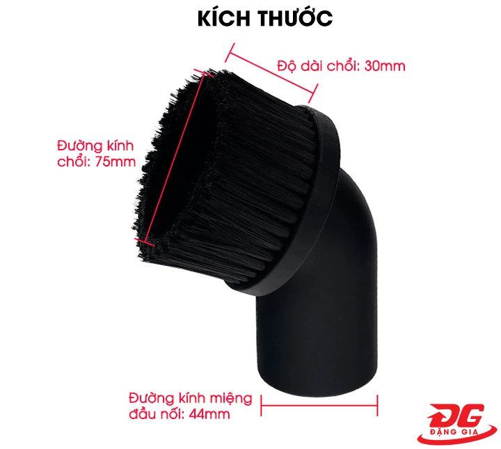Kích thước chổi tròn máy hút bụi công nghiệp