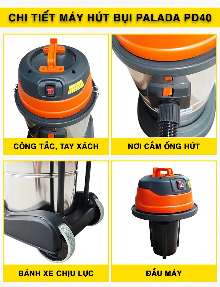 Máy hút bụi, nước văn phòng Palada PD40