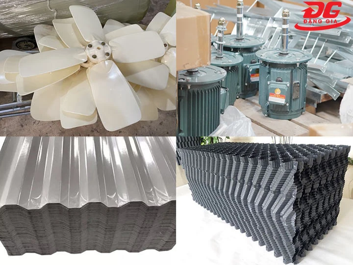 Cấu tạo tháp giải nhiệt vuông Kumisai KMS 125RT