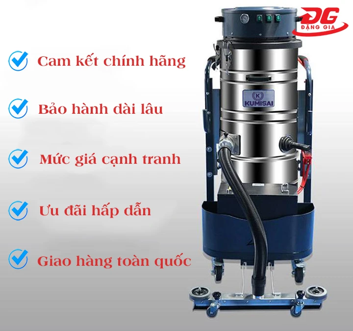 Giá máy hút bụi công nghiệp chạy acquy Kumisai KMS67