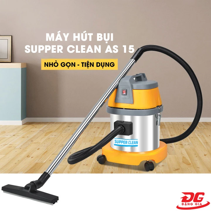 Máy hút bụi công nghiệp mini Supper Clean AS 15 gọn nhẹ