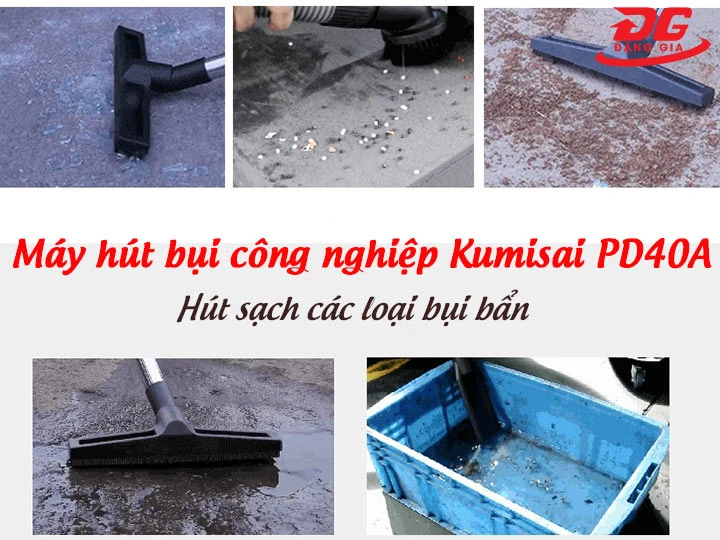Ứng dụng máy hút bụi công nghiệp Kumisai PD40A
