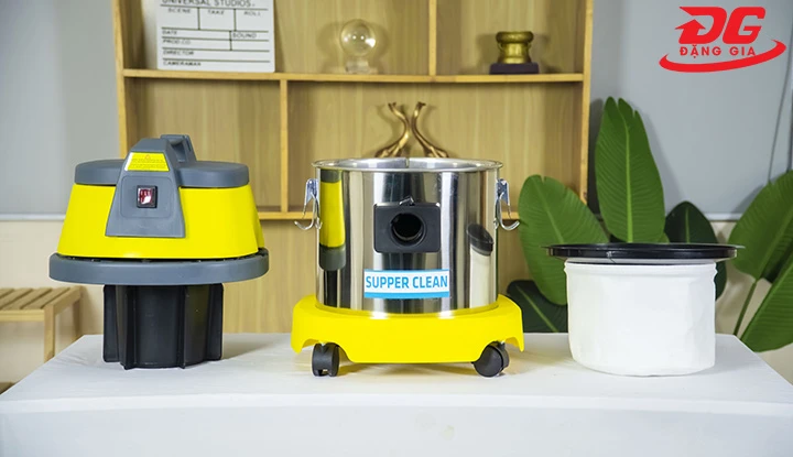 Vệ sinh máy hút bụi công nghiệp nhỏ Supper Clean AS 15