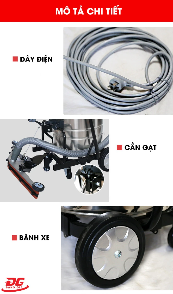 Máy hút bụi hút nước công nghiệp TopClean 380T chính hãng
