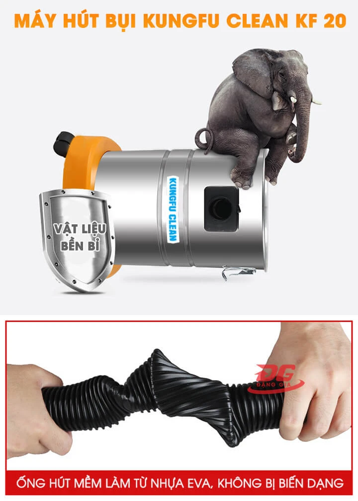 Máy hút bụi công nghiệp nhà xưởng Kungfu Clean KF 20