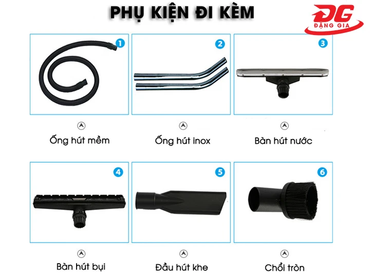 Phụ kiện máy hút bụi công nghiệp công suất lớn Supper Clean SC 90