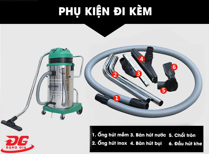 Phụ kiện máy hút bụi công nghiệp loại lớn Kumisai KMS80