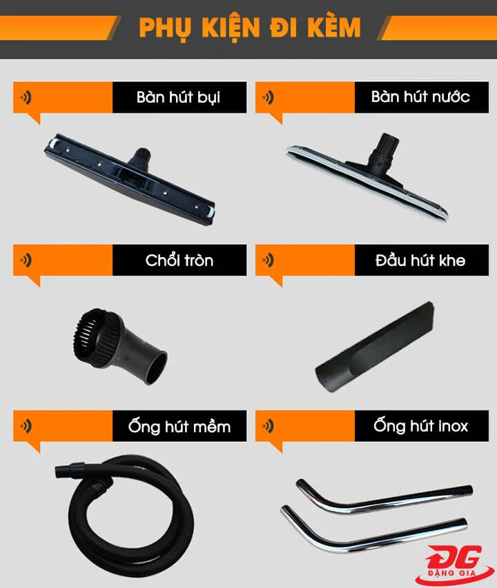 Phụ tùng máy hút bụi Kungfu công nghiệp Clean KF 20