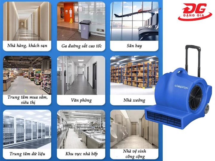 Ứng dụng quan trọng của Quạt thổi khô sàn
