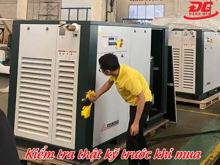  Soi kỹ linh kiện khi mua máy nén không khí Fusheng