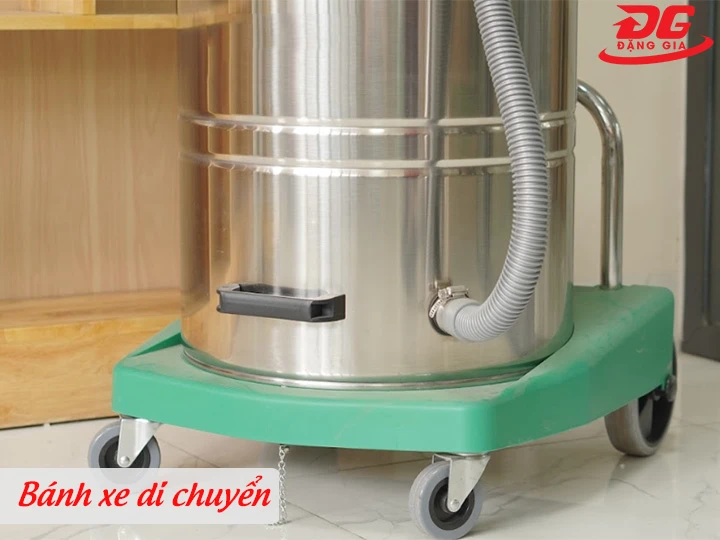Hệ thống 4 bánh xe của máy hút bụi công suất lớn