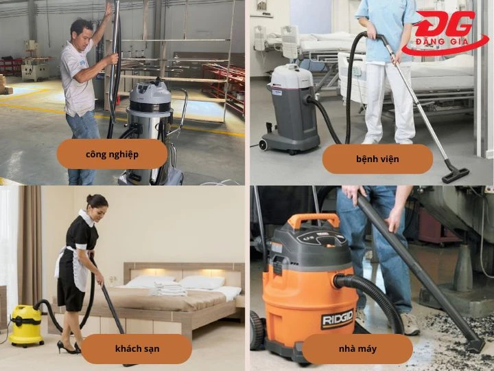Ứng dụng của máy hút bụi công nghiệp loại nhỏ