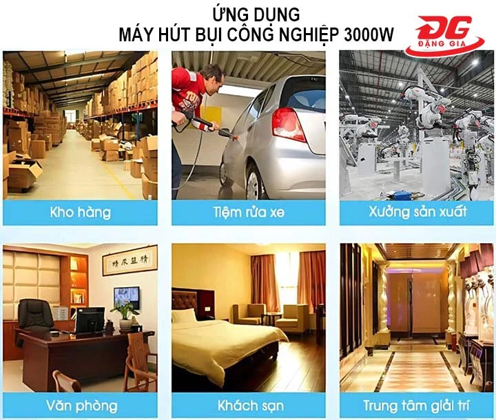 ứng dụng của máy hút bụi công suất 3000W