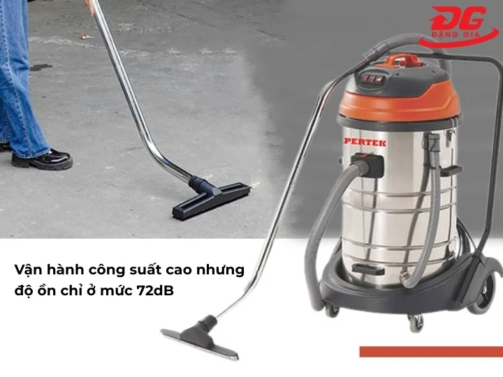 Máy hút bụi công nghiệp Pertek PT70P độ ồn thấp