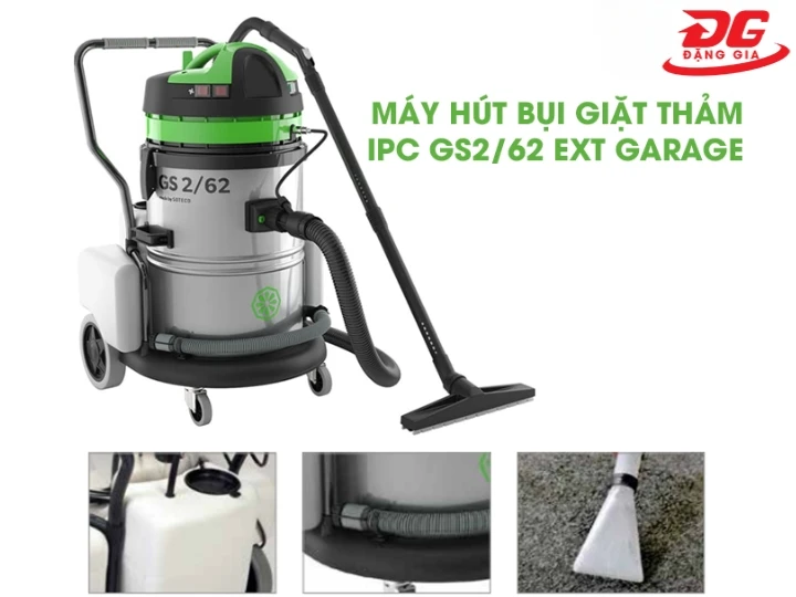 Máy hút bụi giặt thảm IPC GS2/62 EXT GARAGE chất liệu bền bỉ
