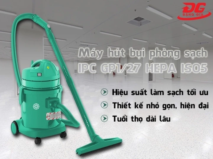 Kết cấu máy hút bụi nhà xưởng IPC GP1/27 HEPA ISO5