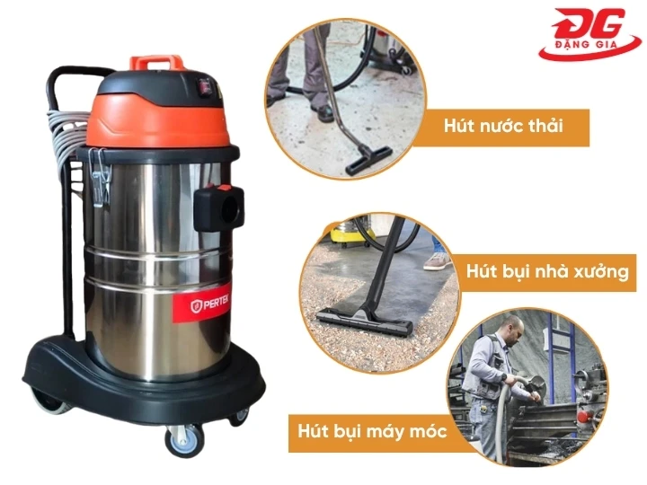 Máy hút bụi Pertek PT40 công suất lớn hút sạch nhanh