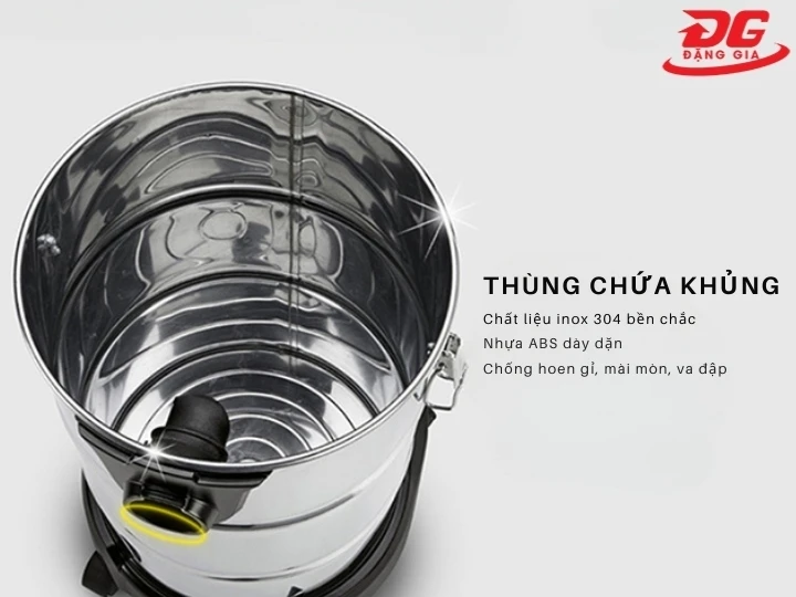 Thùng chứa máy hút bụi nhà xưởng Clean Tech CT 823 to