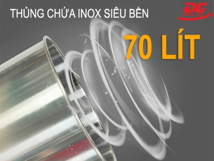 Máy hút bụi Clean Tech CT 270Y có thùng chứa 70l