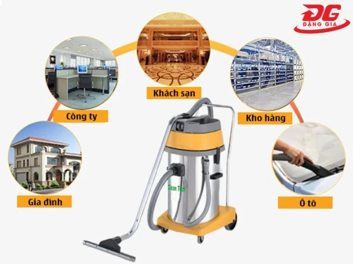 Ứng dụng máy hút bụi Clean Tech CT 270Y trong thực tế
