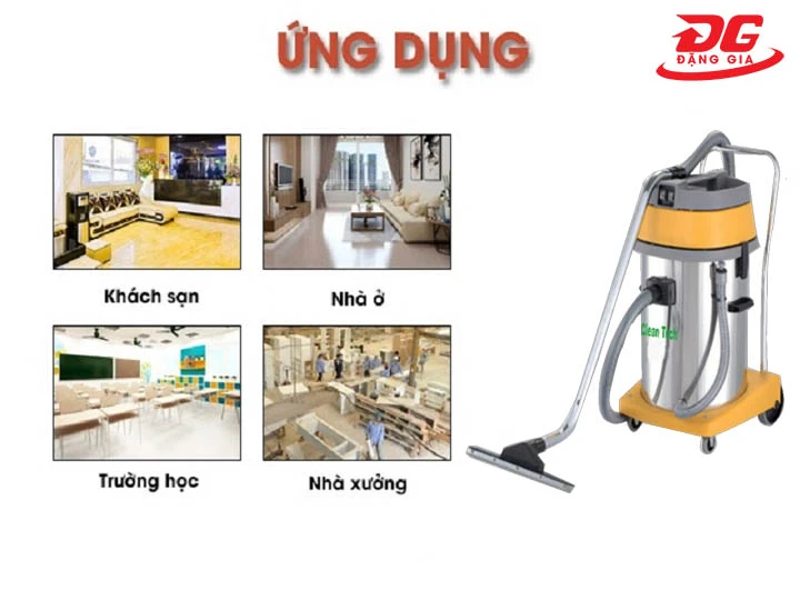 Ứng dụng máy hút bụi nhà xưởng Clean Tech CT 270
