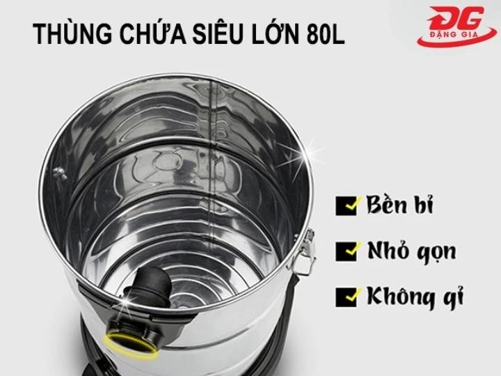 Thùng chứa máy hút bụi nhà xưởng Clean Tech CT380