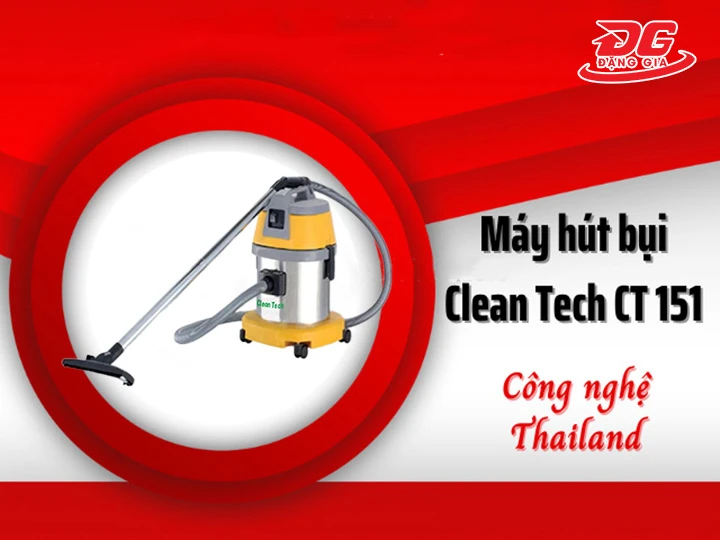 Máy hút bụi công nghiệp Clean Tech CT 151 chính hãng