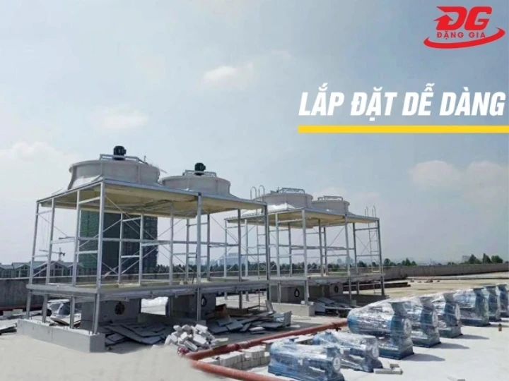 tháp giải nhiệt TASHIN TSS 300RT 4Cell dễ lắp đặt