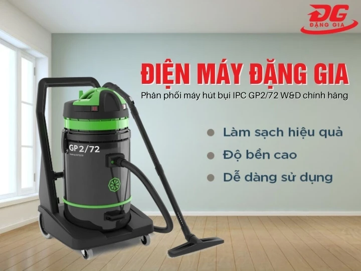Máy hút bụi khô ướt công nghiệp IPC GP2/72 W&D chính hãng