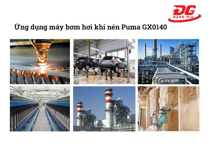 ứng dụng máy nén khí Puma GX0140