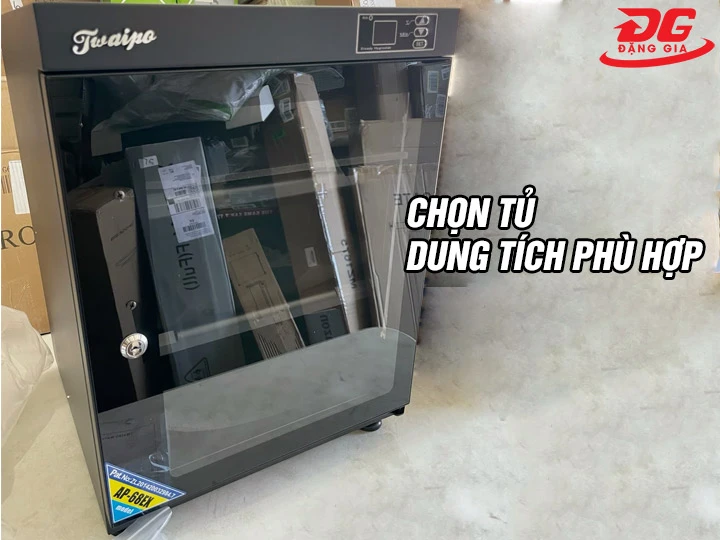 chọn dung tích tủ phù hợp