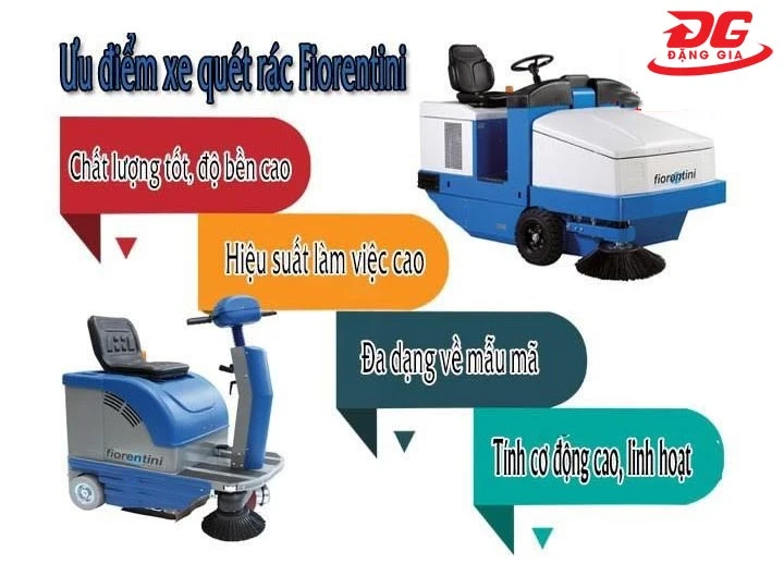 Ưu điểm của xe quét rác Fiorentini
