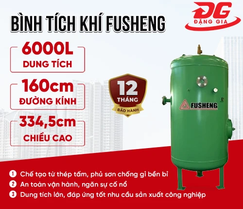 bình tích khí nén Fusheng 6000L