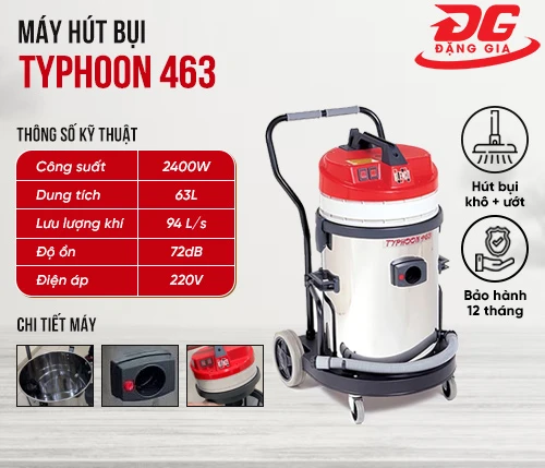 Máy hút bụi công nghiệp Typhoon 463 2