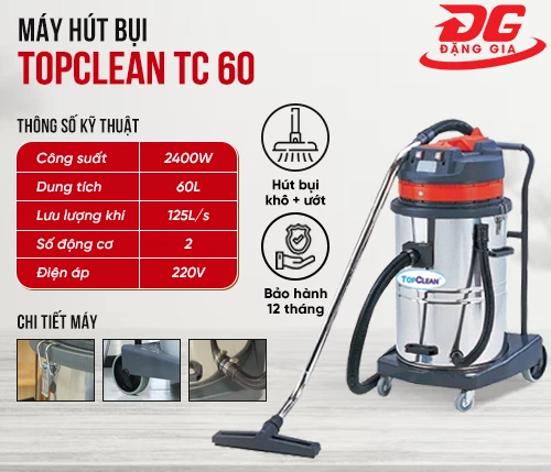 Máy hút bụi nhà xưởng TopClean TC 60 2