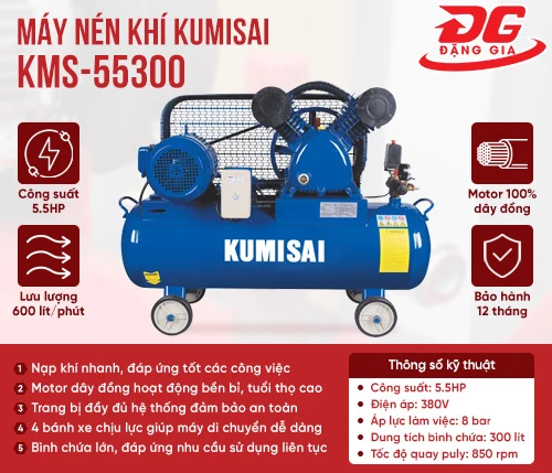 Máy nén không khí Kumisai KMS-55300 2