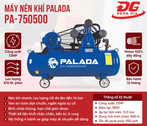 Máy nén khí Palada PA-750500 2