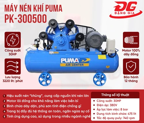 Máy nén khí Puma PK-300500 giá rẻ, chính hãng 2
