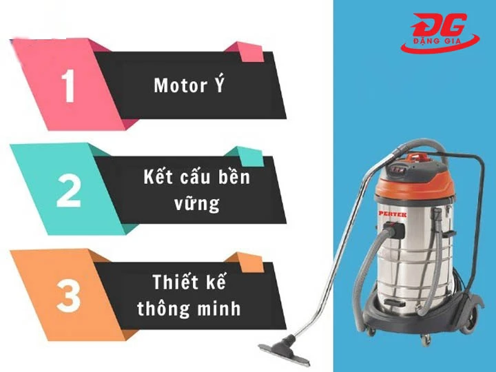 Mua máy hút bụi công nghiệp nhà xưởng Pertek PT80P